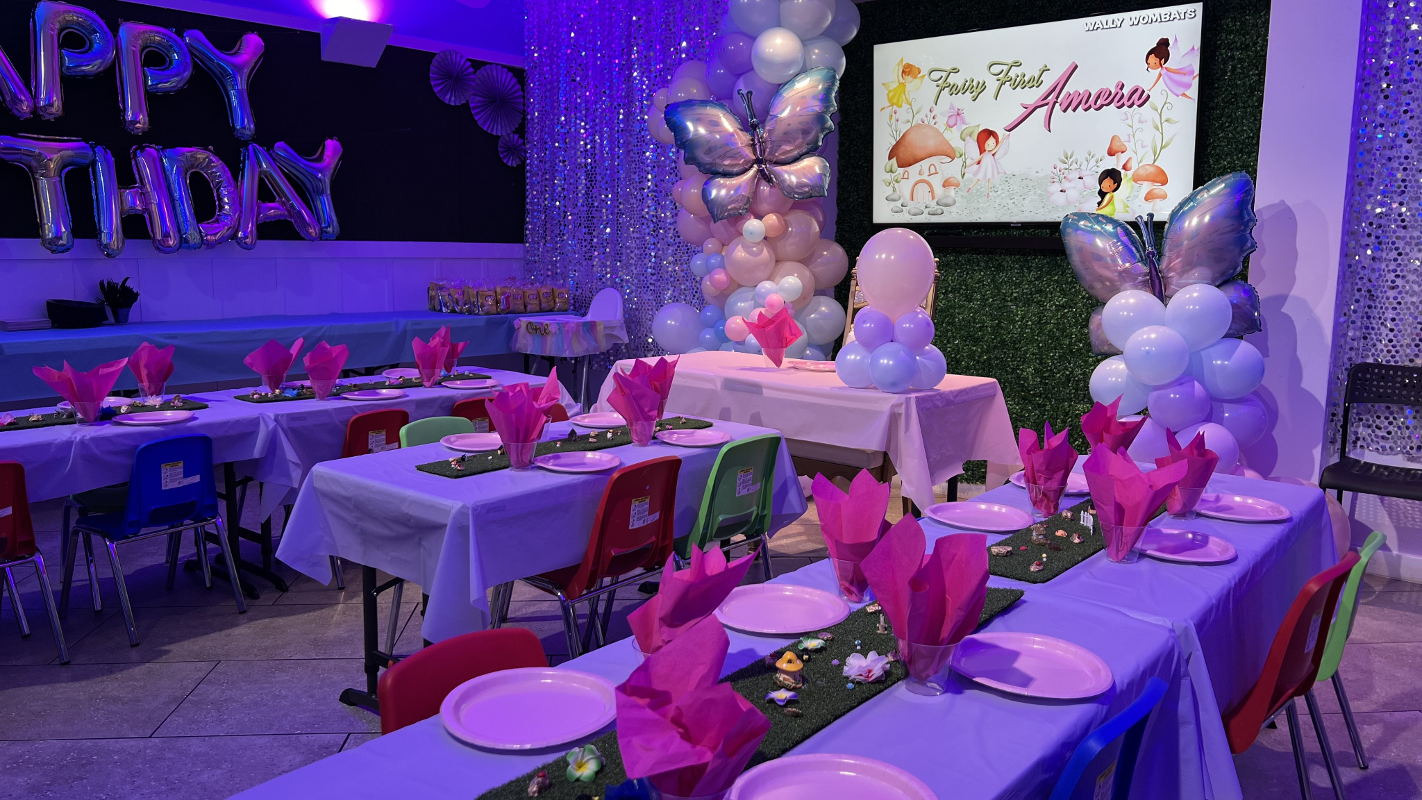 Birthday party at Wally Wombats