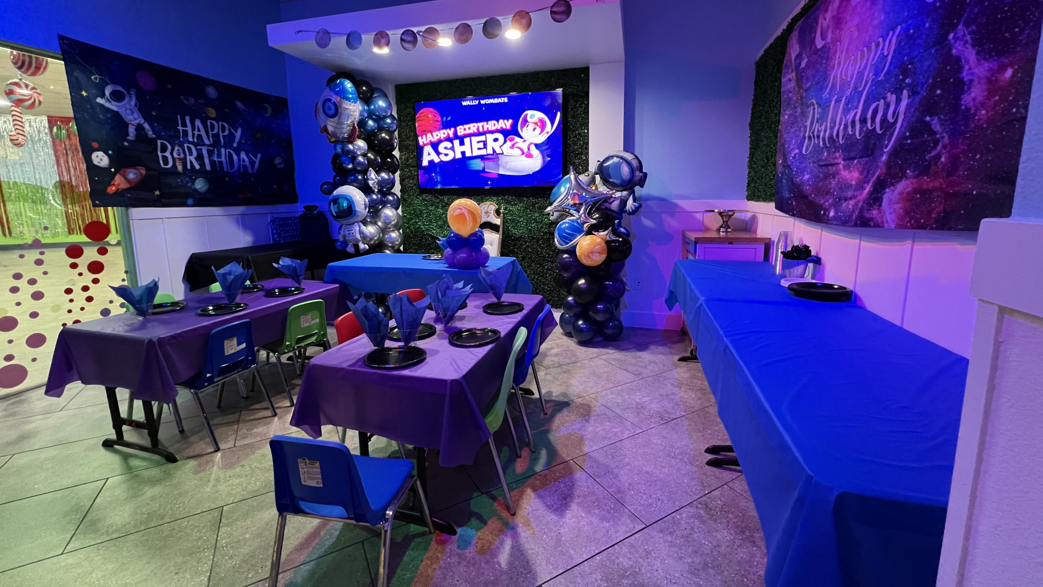 Birthday party at Wally Wombats